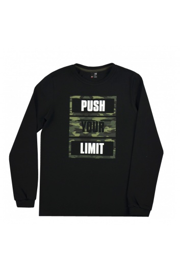 T-krekls ar garām piedurknēm "Push your Limit"
